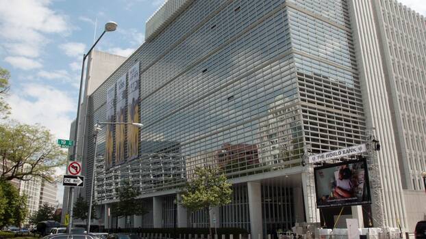 Foto von dem Gebäude der Weltbank-Zentrale in Washington Stadt